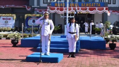 Photo of Lanal Sangatta Gelar Upacara dan Tasyakuran di Puncak HUT TNI AL ke 77
